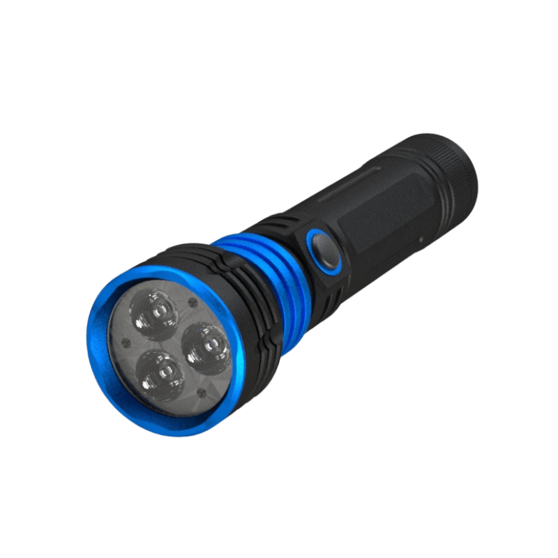 All in one led flashlight quick connect 3 color led heads change - LaySun Smart