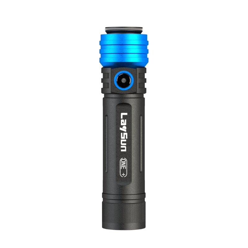 LaySun 3 in 1 Quick Connect Rechargeable LED Zoom Flashlight with Magnetic Base Camping Light and Handheld Fan 4000mA Battery and USB C Charge
